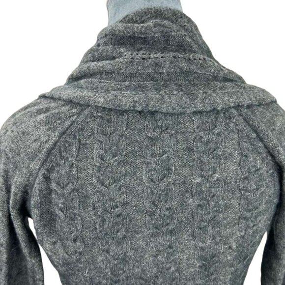 Aphorism Women's Medium Cable Knit Sweater Angora Rabbit Hair & Wool Blend - Picture 11 of 15